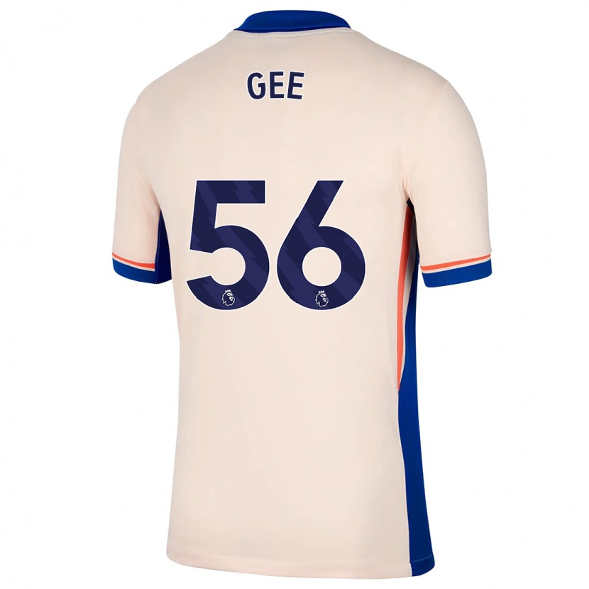 Danxen Dzieci Billy Gee #56 Jasnobeżowy Wyjazdowa Koszulka 2024/25 Koszulki Klubowe