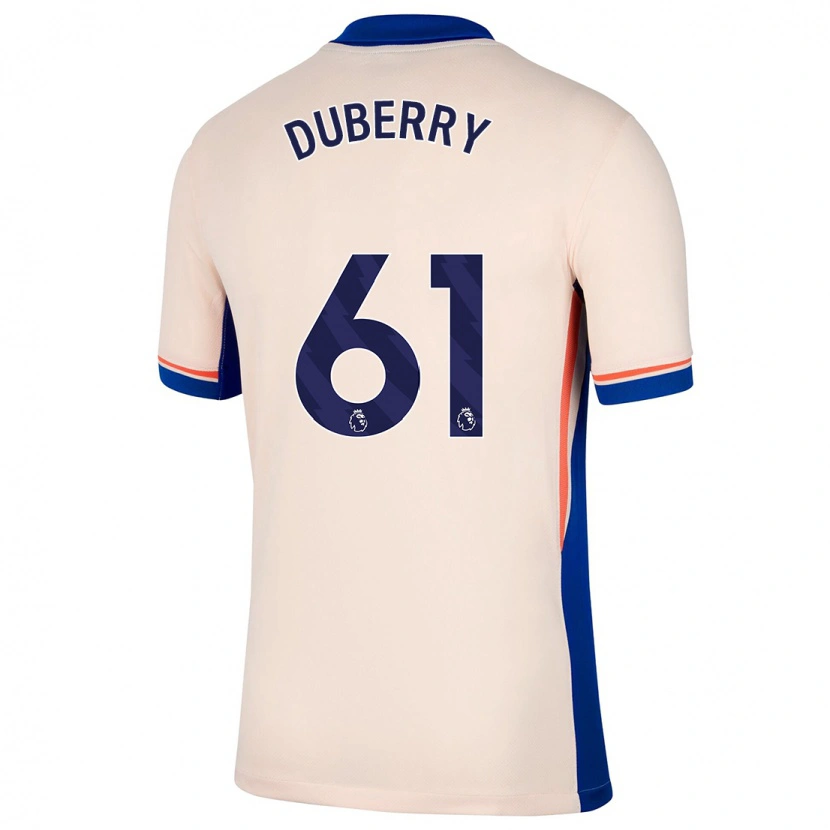 Danxen Dzieci Zain Silcott-Duberry #61 Jasnobeżowy Wyjazdowa Koszulka 2024/25 Koszulki Klubowe