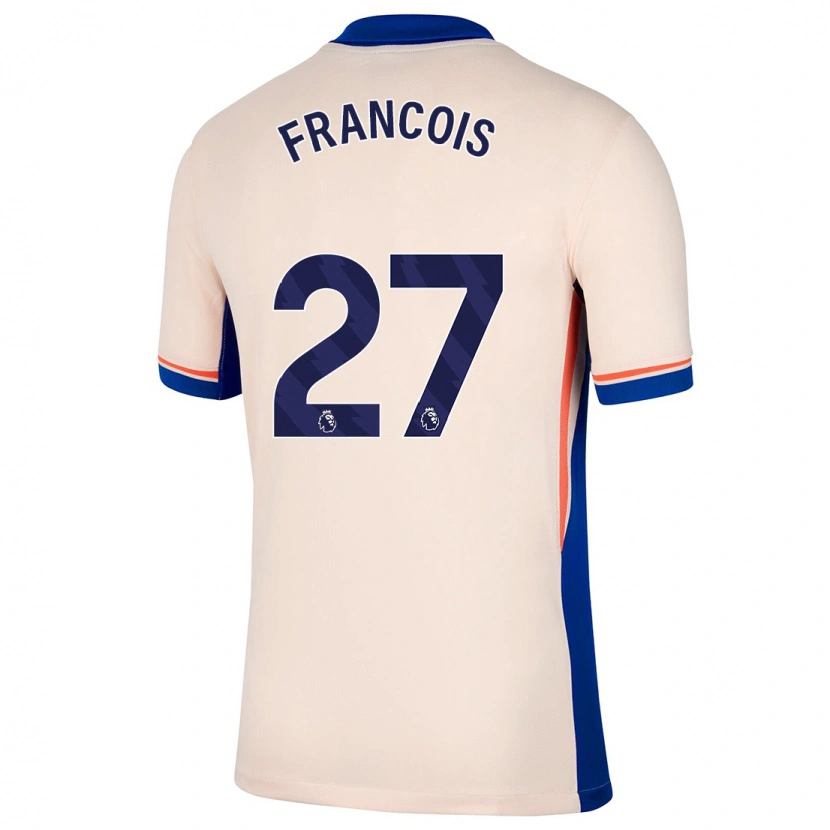 Danxen Dzieci Oriane Jean-François #27 Jasnobeżowy Wyjazdowa Koszulka 2024/25 Koszulki Klubowe
