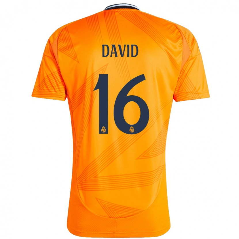 Danxen Dzieci Antonio David #16 Pomarańczowy Wyjazdowa Koszulka 2024/25 Koszulki Klubowe