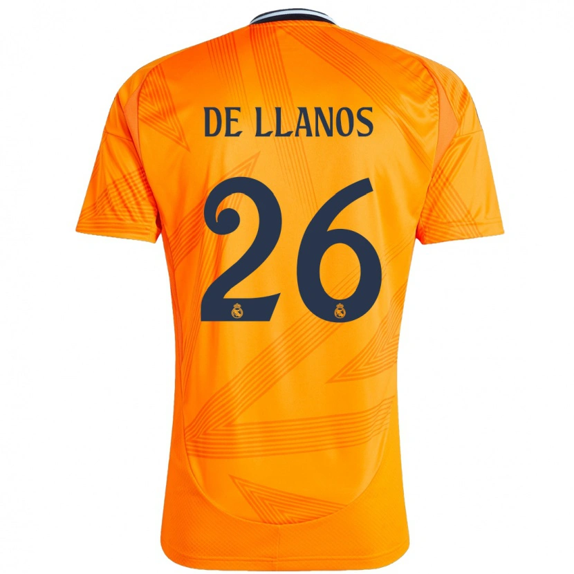 Danxen Dzieci Hugo De Llanos #26 Pomarańczowy Wyjazdowa Koszulka 2024/25 Koszulki Klubowe