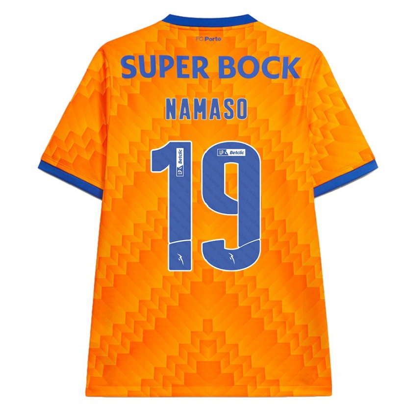 Danxen Dzieci Danny Namaso #19 Pomarańczowy Wyjazdowa Koszulka 2024/25 Koszulki Klubowe