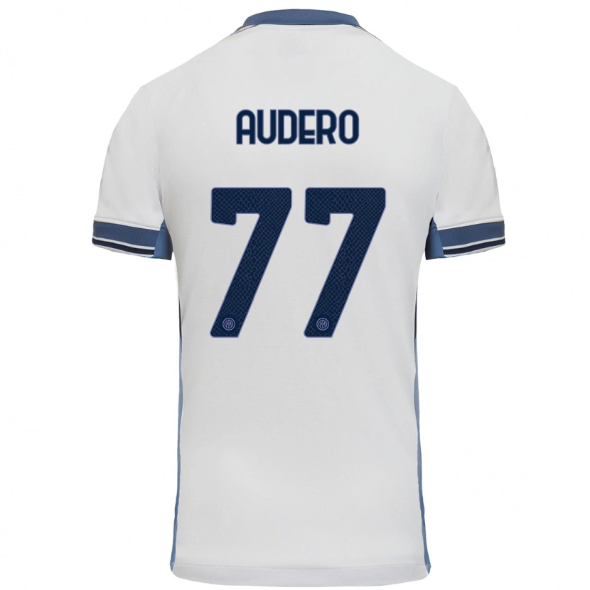 Danxen Dzieci Emil Audero #77 Biały Szary Wyjazdowa Koszulka 2024/25 Koszulki Klubowe