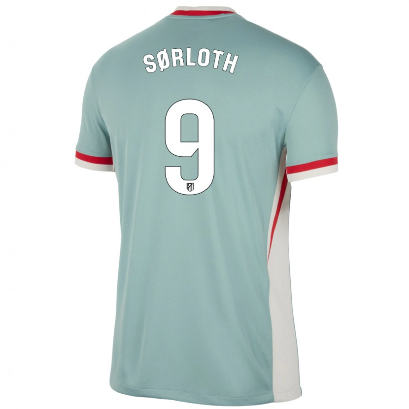 Danxen Dzieci Alexander Sørloth #9 Jasnobeżowy Niebieski Wyjazdowa Koszulka 2024/25 Koszulki Klubowe