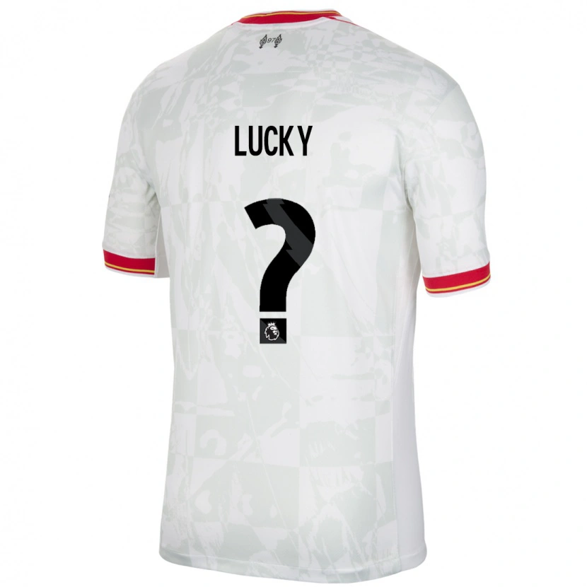 Danxen Dzieci Wellity Lucky #0 Biały Czerwony Czarny Trzeci Komplet Koszulka 2024/25 Koszulki Klubowe