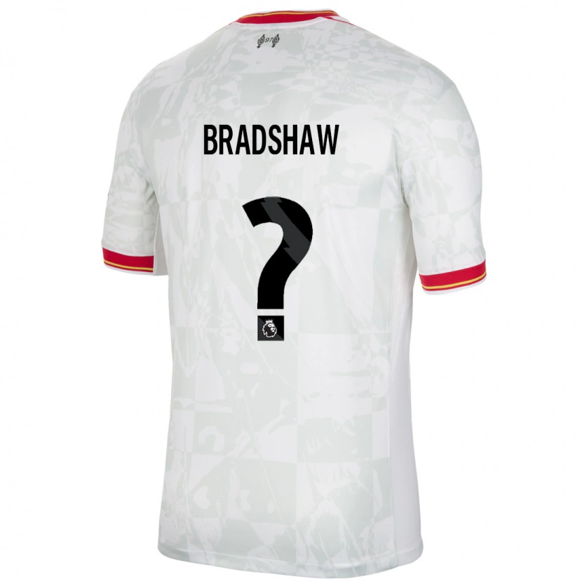 Danxen Dzieci Joe Bradshaw #0 Biały Czerwony Czarny Trzeci Komplet Koszulka 2024/25 Koszulki Klubowe