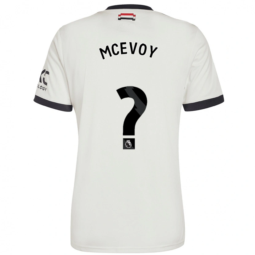 Danxen Dzieci Jay Mcevoy #0 Ecru Trzeci Komplet Koszulka 2024/25 Koszulki Klubowe