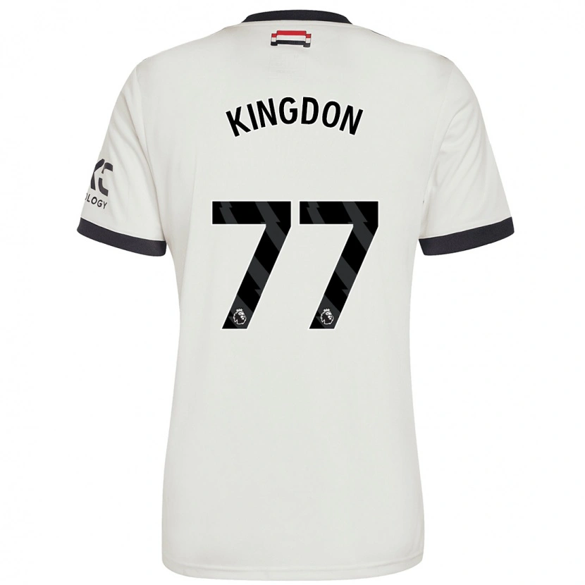 Danxen Dzieci Jack Kingdon #77 Ecru Trzeci Komplet Koszulka 2024/25 Koszulki Klubowe