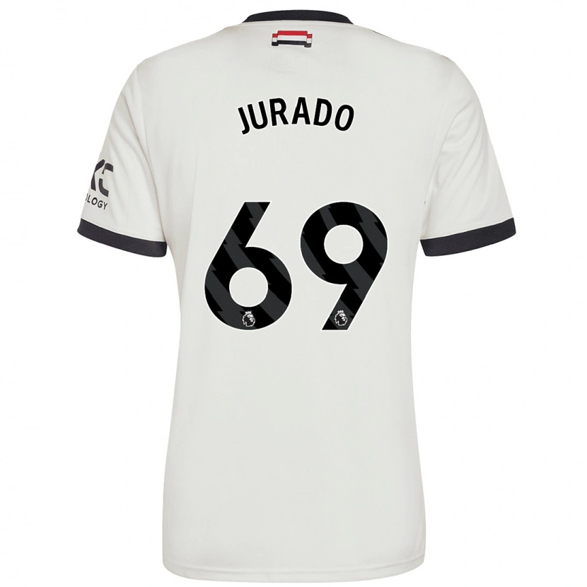 Danxen Dzieci Marc Jurado #69 Ecru Trzeci Komplet Koszulka 2024/25 Koszulki Klubowe