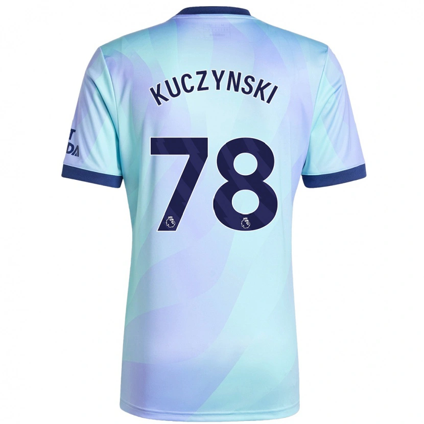Danxen Dzieci Max Kuczynski #78 Aqua Trzeci Komplet Koszulka 2024/25 Koszulki Klubowe