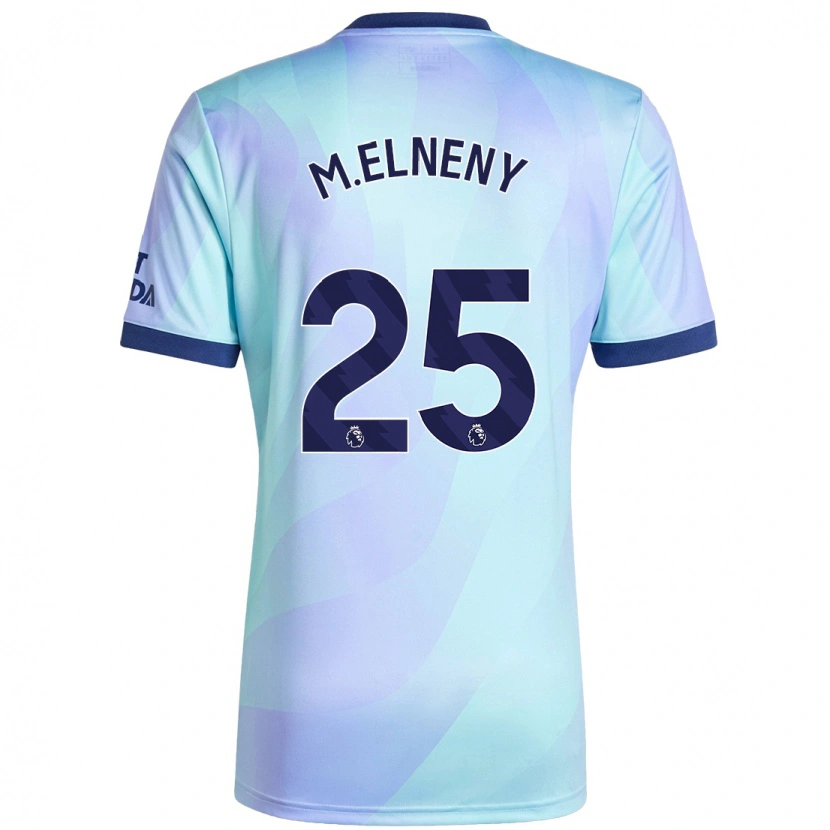 Danxen Dzieci Mohamed Elneny #25 Aqua Trzeci Komplet Koszulka 2024/25 Koszulki Klubowe