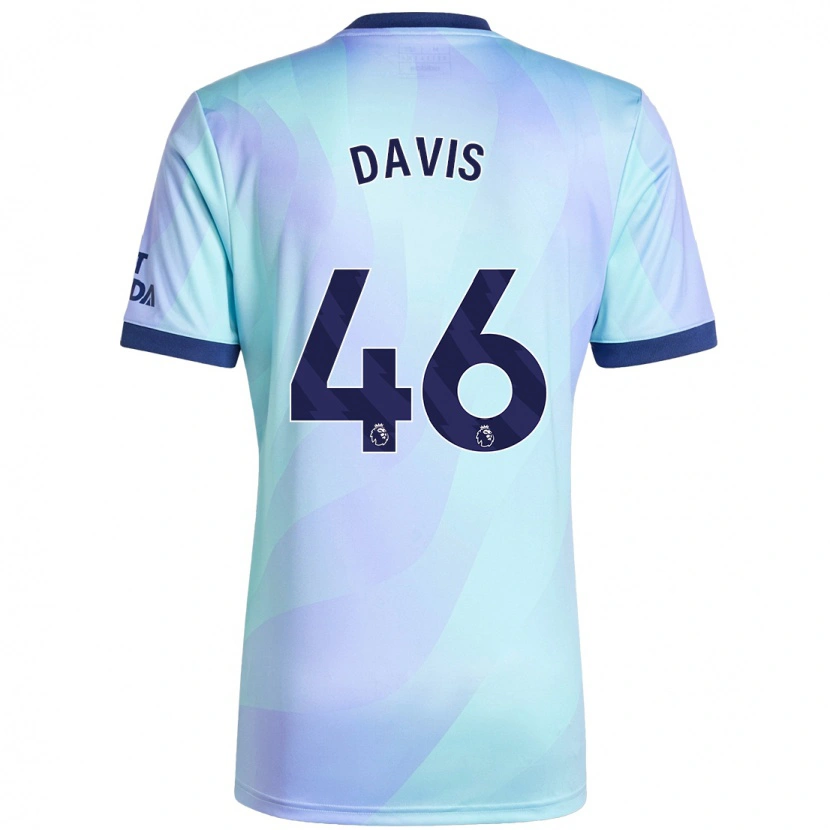 Danxen Dzieci Timi Davis #46 Aqua Trzeci Komplet Koszulka 2024/25 Koszulki Klubowe