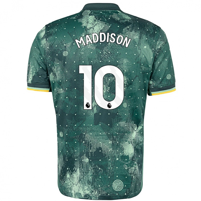 Danxen Dzieci James Maddison #10 Miętowy Trzeci Komplet Koszulka 2024/25 Koszulki Klubowe