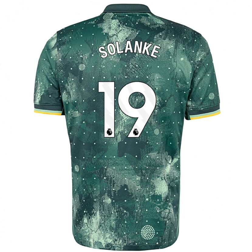 Danxen Dzieci Dominic Solanke #19 Miętowy Trzeci Komplet Koszulka 2024/25 Koszulki Klubowe