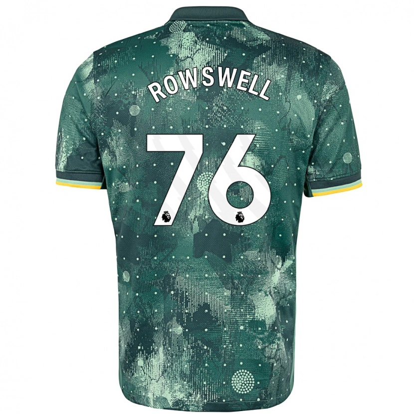 Danxen Dzieci James Rowswell #76 Miętowy Trzeci Komplet Koszulka 2024/25 Koszulki Klubowe