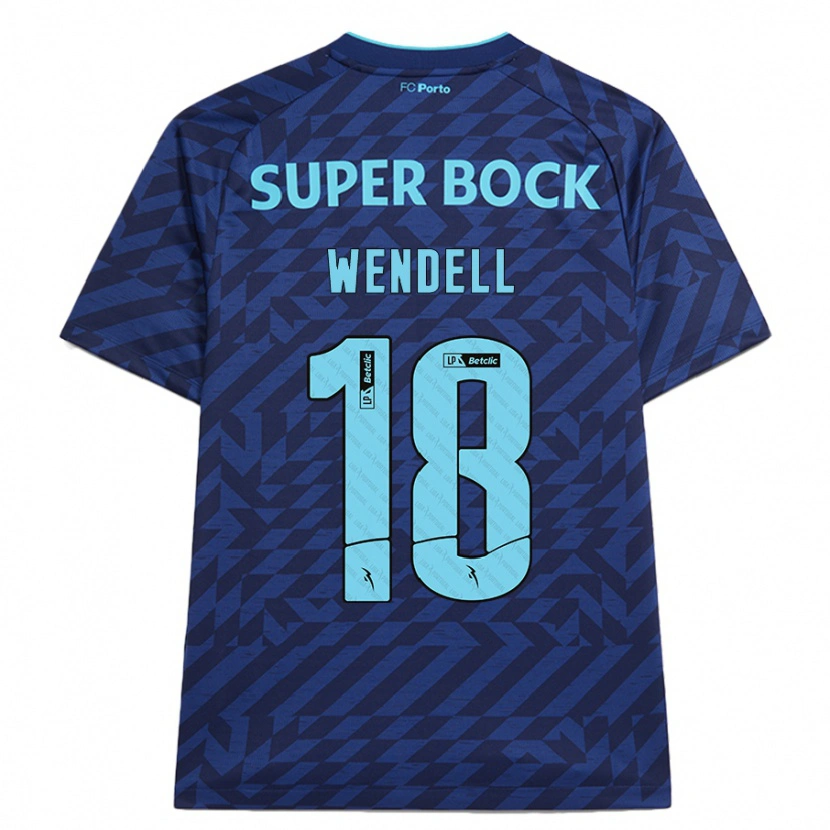 Danxen Dzieci Wendell #18 Granatowy Trzeci Komplet Koszulka 2024/25 Koszulki Klubowe
