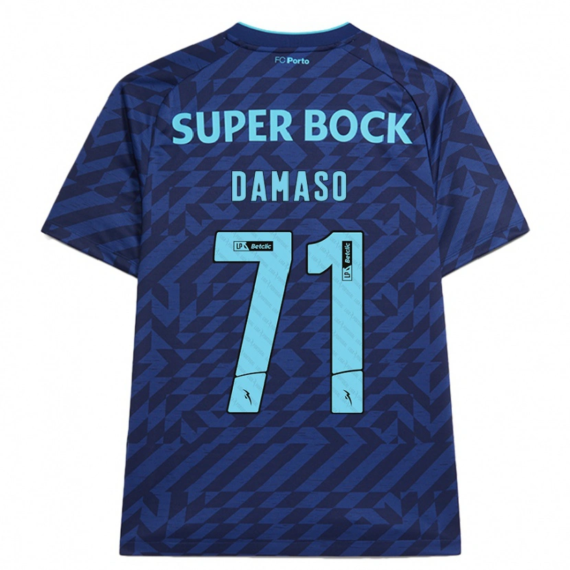 Danxen Dzieci Nico Damaso #71 Granatowy Trzeci Komplet Koszulka 2024/25 Koszulki Klubowe