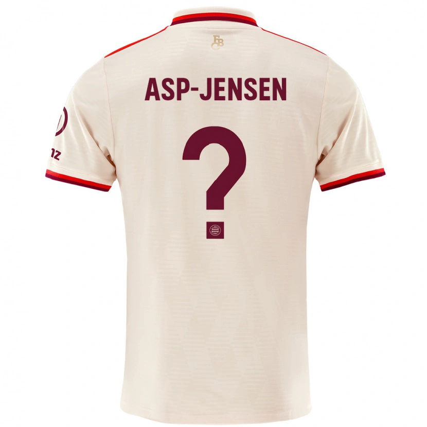 Danxen Dzieci Jonathan Asp-Jensen #0 Lniany Trzeci Komplet Koszulka 2024/25 Koszulki Klubowe