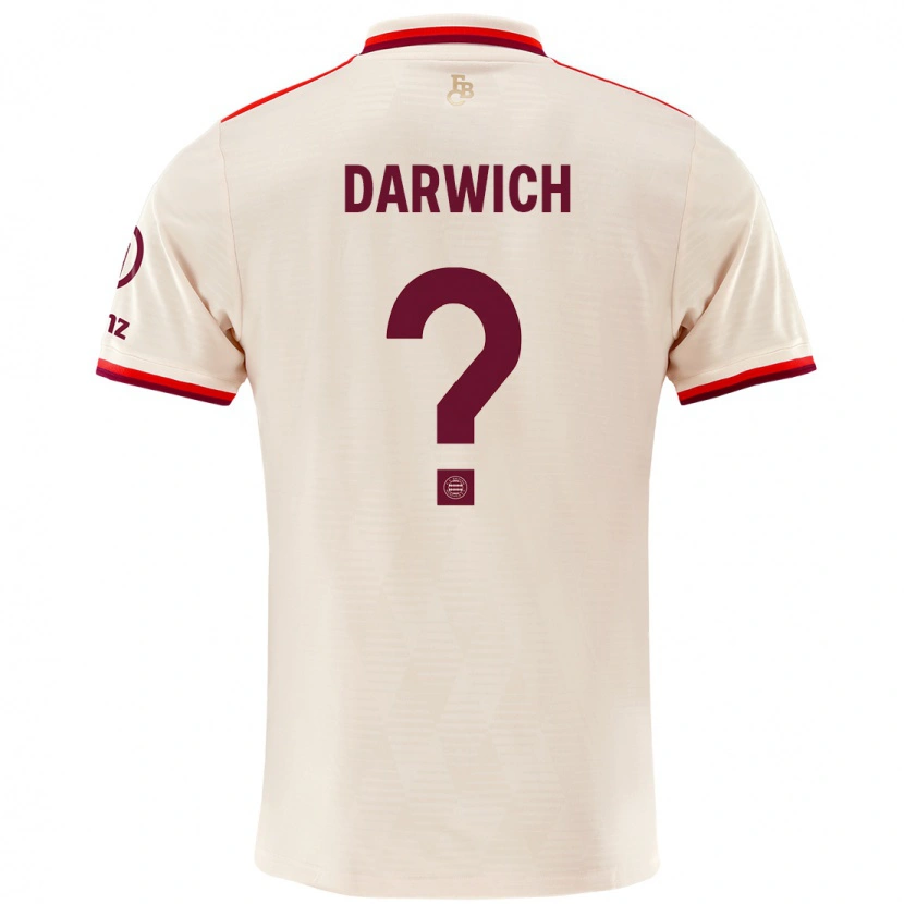 Danxen Dzieci Maher Darwich #0 Lniany Trzeci Komplet Koszulka 2024/25 Koszulki Klubowe