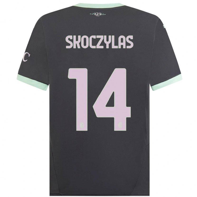 Danxen Dzieci Mateusz Skoczylas #14 Szary Trzeci Komplet Koszulka 2024/25 Koszulki Klubowe