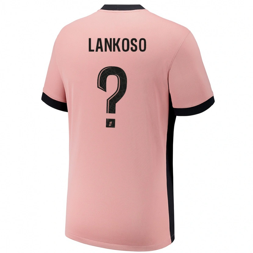 Danxen Dzieci Lenny Lankoso #0 Rdzawy Róż Trzeci Komplet Koszulka 2024/25 Koszulki Klubowe
