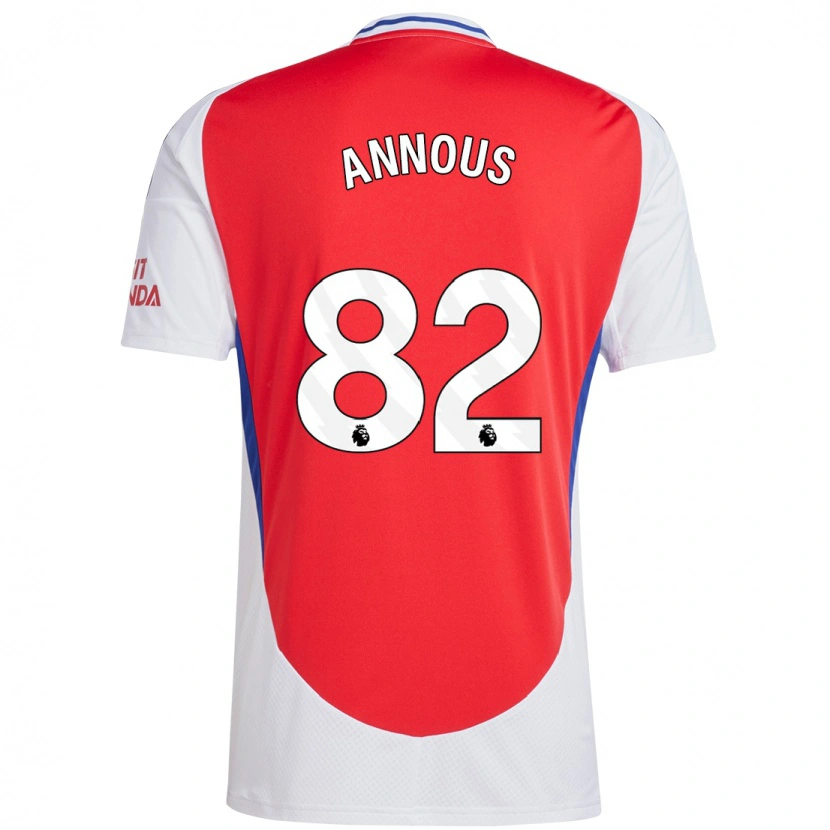 Danxen Męski Andre Annous #82 Czerwony Biały Domowa Koszulka 2024/25 Koszulki Klubowe