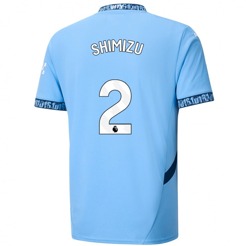 Danxen Męski Risa Shimizu #2 Granatowy Domowa Koszulka 2024/25 Koszulki Klubowe