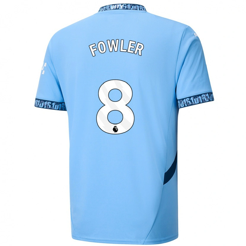 Danxen Męski Mary Fowler #8 Granatowy Domowa Koszulka 2024/25 Koszulki Klubowe