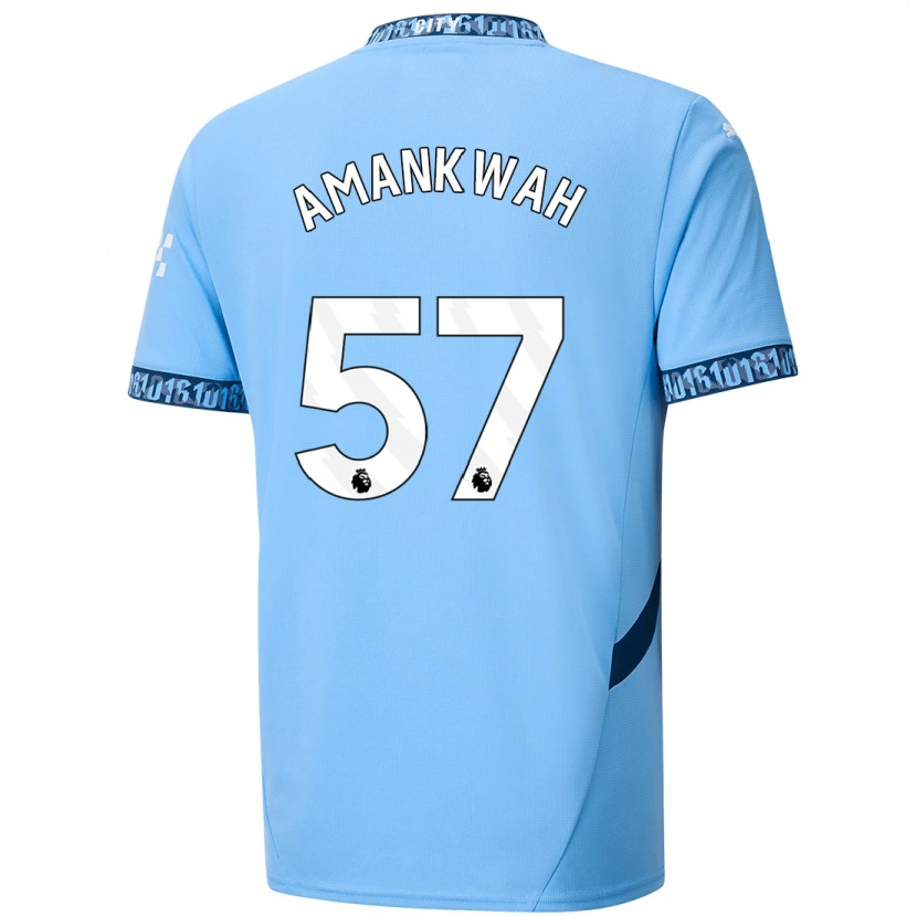 Danxen Męski Yeboah Amankwah #57 Granatowy Domowa Koszulka 2024/25 Koszulki Klubowe