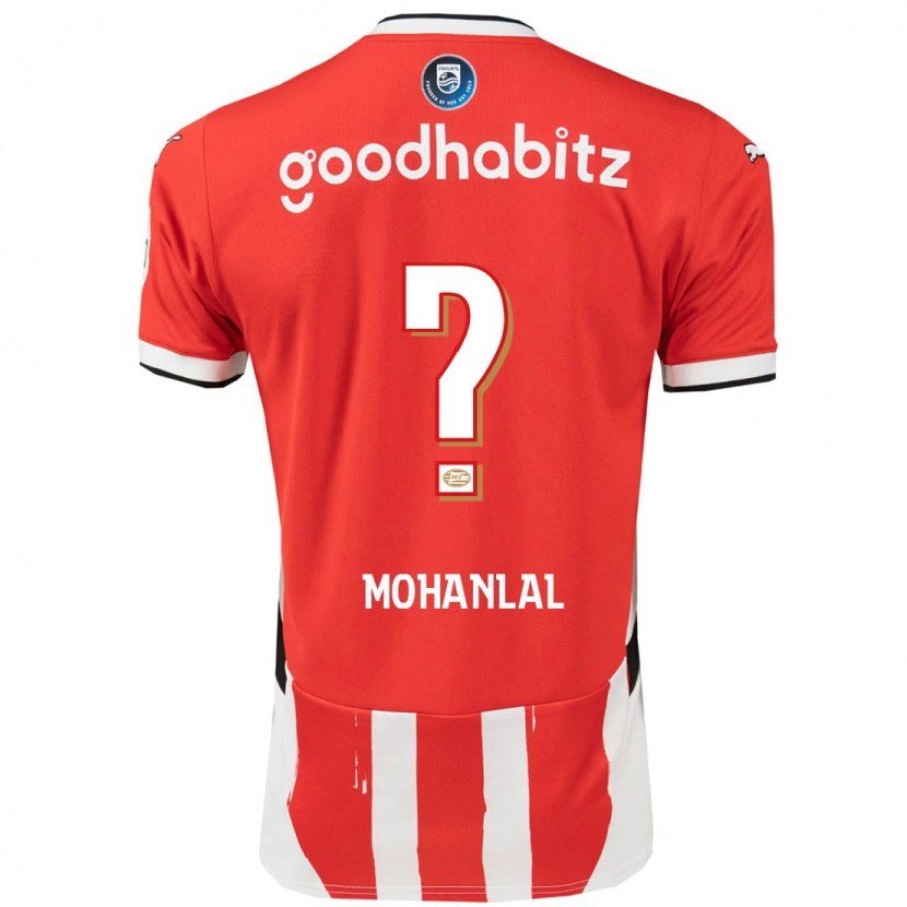 Danxen Męski Pawan Mohanlal #0 Czerwony Biały Domowa Koszulka 2024/25 Koszulki Klubowe