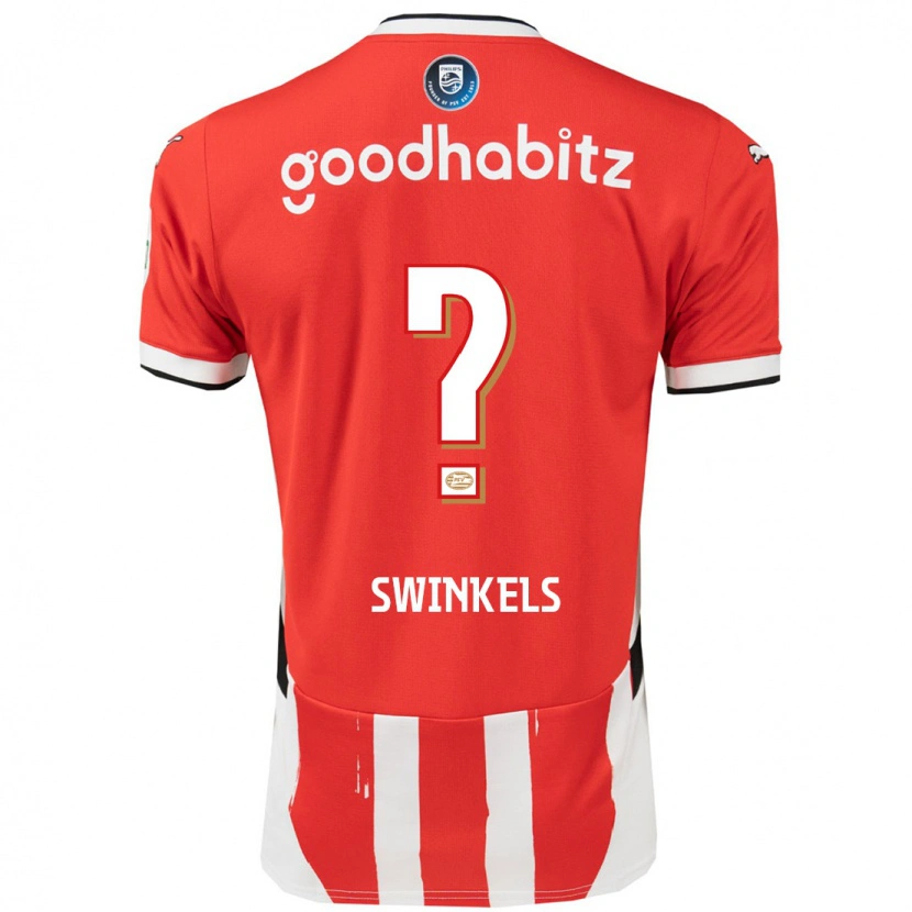 Danxen Męski Michal Swinkels #0 Czerwony Biały Domowa Koszulka 2024/25 Koszulki Klubowe