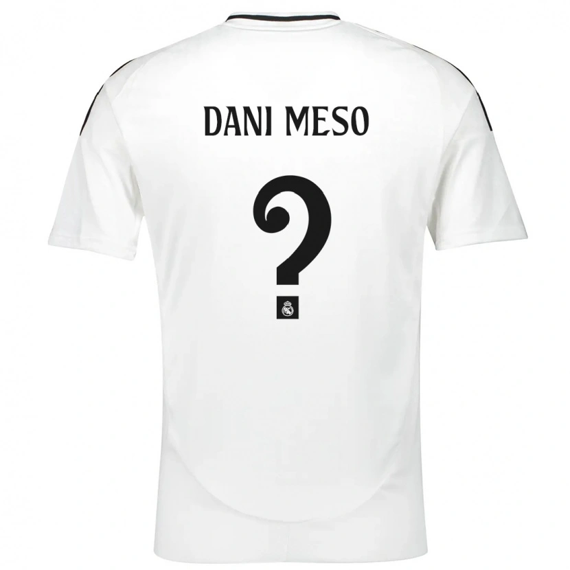 Danxen Męski Dani Meso #0 Biały Domowa Koszulka 2024/25 Koszulki Klubowe