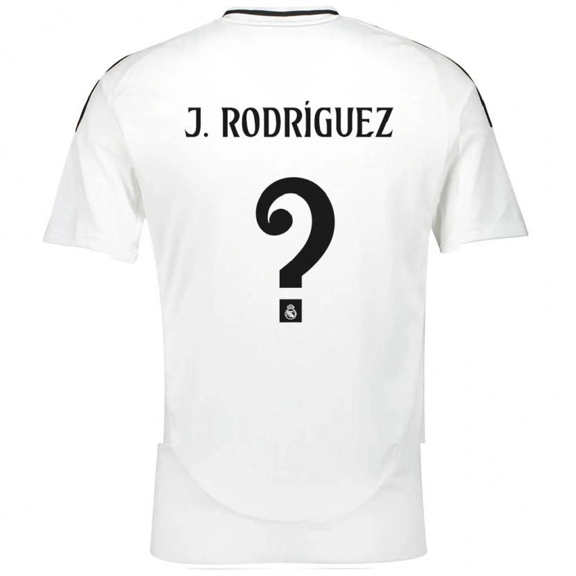 Danxen Męski Juan Rodríguez #0 Biały Domowa Koszulka 2024/25 Koszulki Klubowe