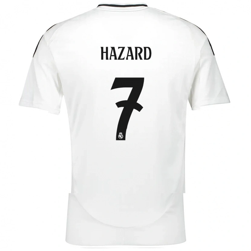 Danxen Męski Eden Hazard #7 Biały Domowa Koszulka 2024/25 Koszulki Klubowe