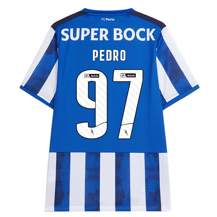 Danxen Męski Zé Pedro #97 Niebieski Biały Domowa Koszulka 2024/25 Koszulki Klubowe