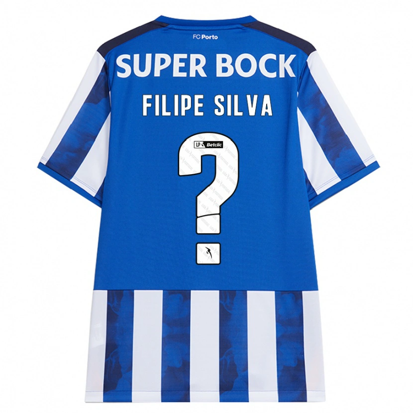 Danxen Męski Filipe Silva #0 Niebieski Biały Domowa Koszulka 2024/25 Koszulki Klubowe