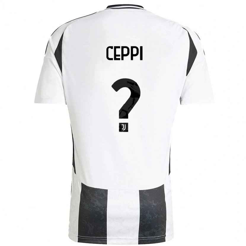 Danxen Męski Paolo Ceppi #0 Biały Czarny Domowa Koszulka 2024/25 Koszulki Klubowe
