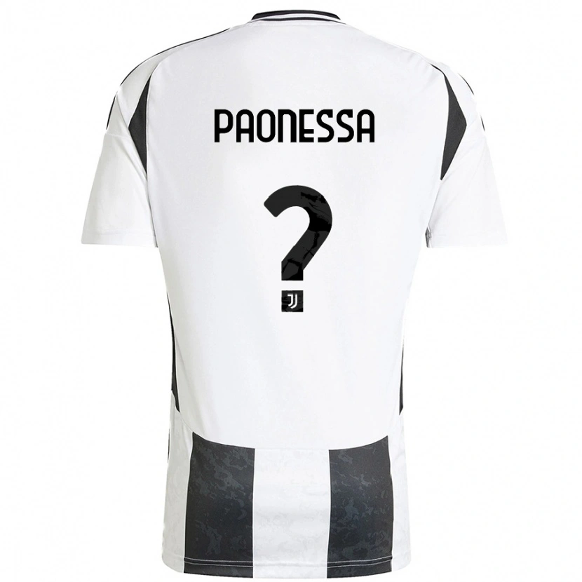 Danxen Męski Riccardo Paonessa #0 Biały Czarny Domowa Koszulka 2024/25 Koszulki Klubowe