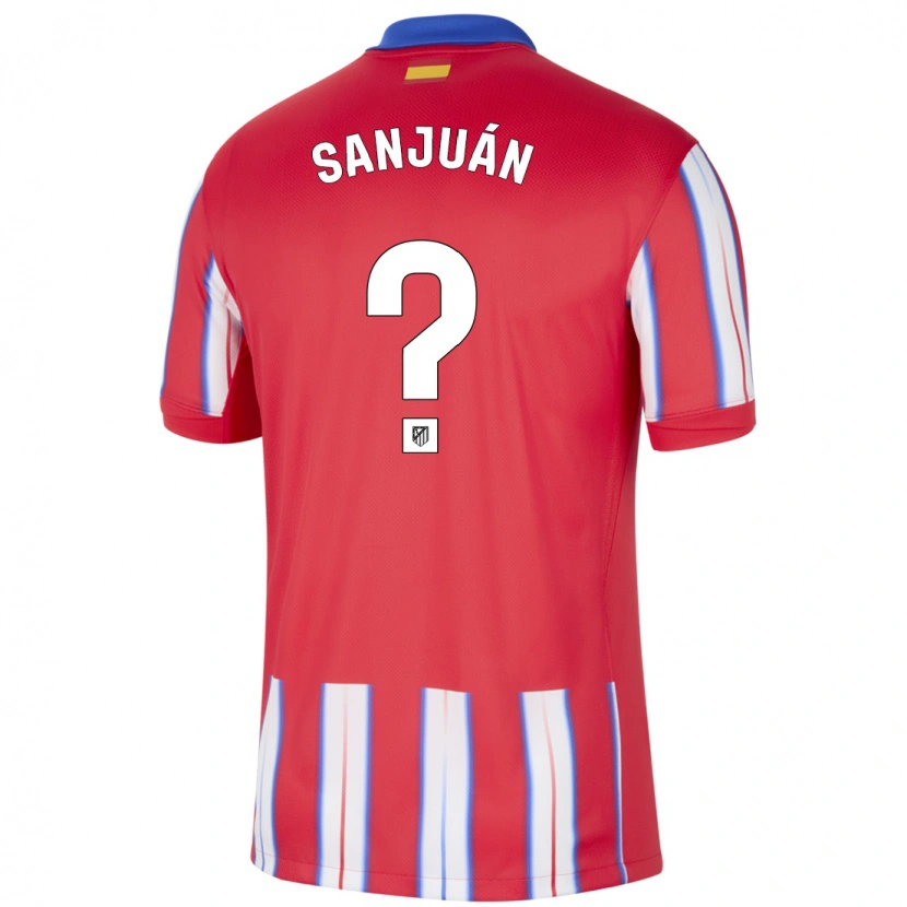 Danxen Męski Álvaro Sanjuán #0 Czerwony Biały Niebieski Domowa Koszulka 2024/25 Koszulki Klubowe
