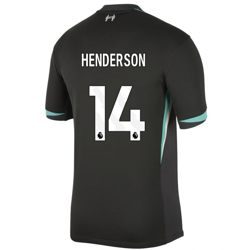 Danxen Męski Henderson #14 Czarny Antracytowy Biały Wyjazdowa Koszulka 2024/25 Koszulki Klubowe