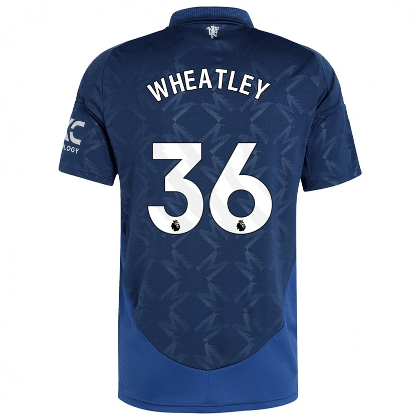 Danxen Męski Ethan Wheatley #36 Indygo Wyjazdowa Koszulka 2024/25 Koszulki Klubowe