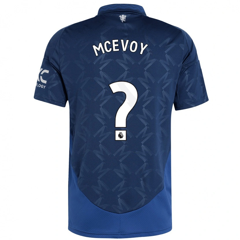 Danxen Męski Jay Mcevoy #0 Indygo Wyjazdowa Koszulka 2024/25 Koszulki Klubowe