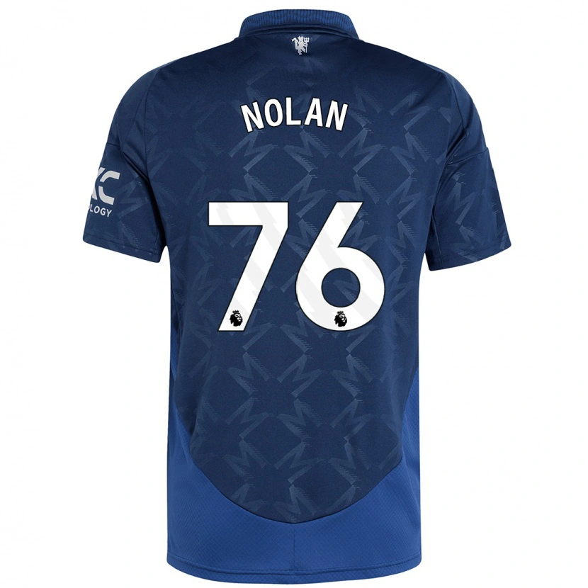 Danxen Męski James Nolan #76 Indygo Wyjazdowa Koszulka 2024/25 Koszulki Klubowe