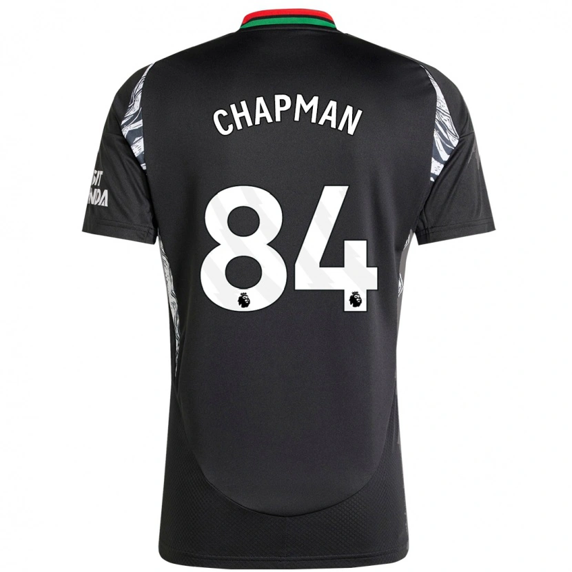 Danxen Męski Samuel Chapman #84 Czarny Wyjazdowa Koszulka 2024/25 Koszulki Klubowe