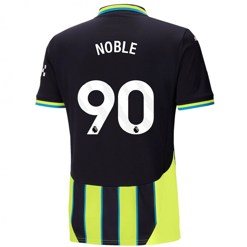 Danxen Męski Kian Noble #90 Niebieski Żółty Wyjazdowa Koszulka 2024/25 Koszulki Klubowe