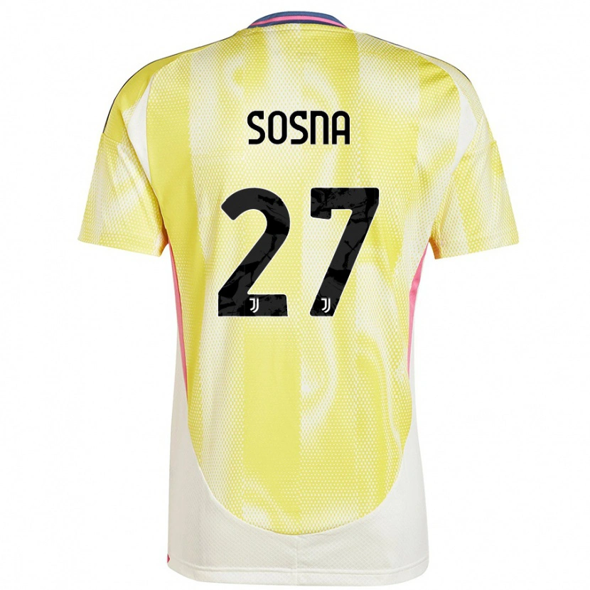 Danxen Męski Adam Sosna #27 Żółty Słoneczny Wyjazdowa Koszulka 2024/25 Koszulki Klubowe