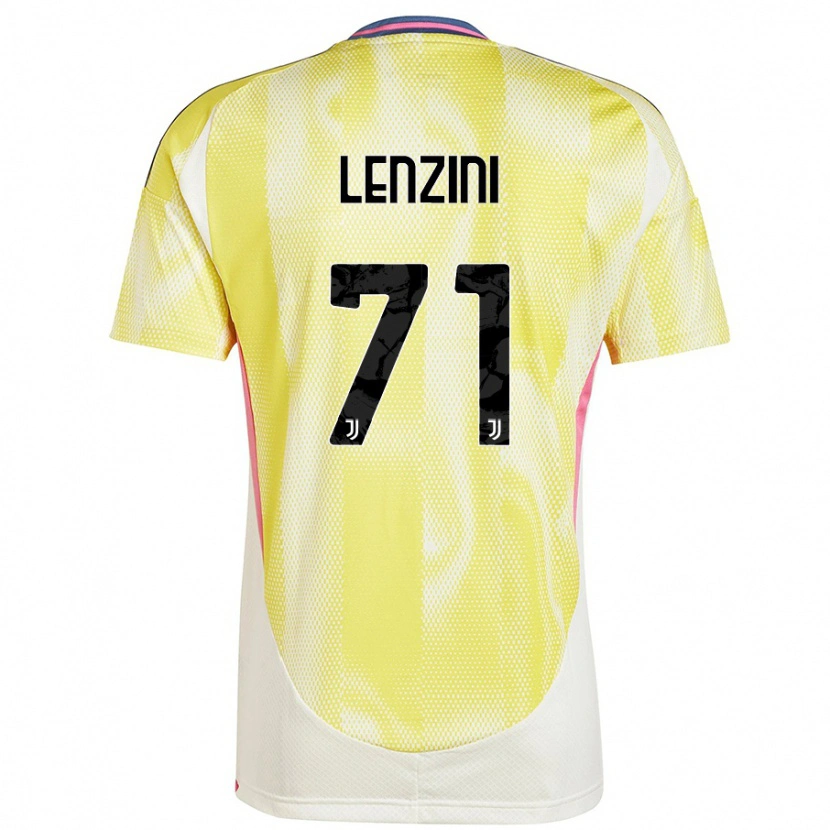 Danxen Męski Martina Lenzini #71 Żółty Słoneczny Wyjazdowa Koszulka 2024/25 Koszulki Klubowe