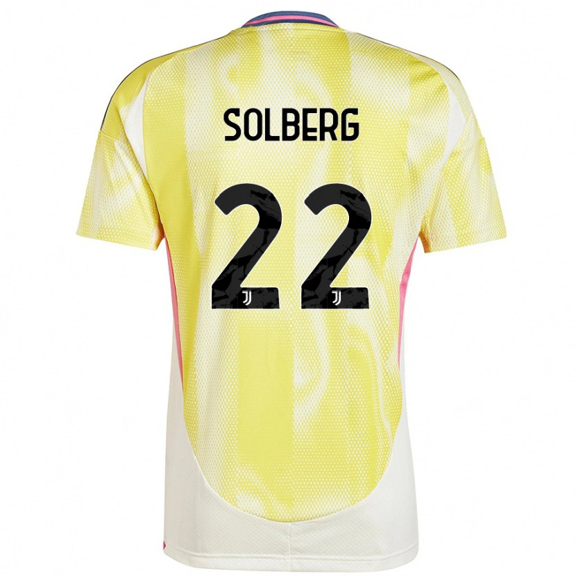 Danxen Męski Elias Solberg #22 Żółty Słoneczny Wyjazdowa Koszulka 2024/25 Koszulki Klubowe