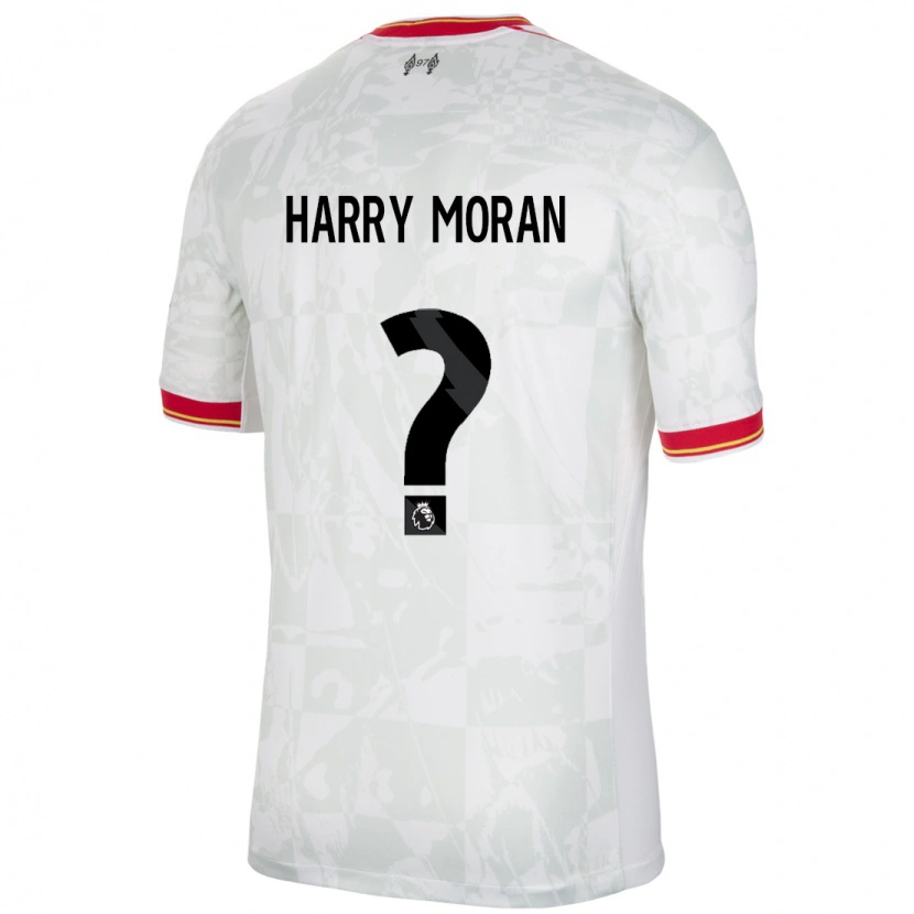Danxen Męski Harry Moran #0 Biały Czerwony Czarny Trzeci Komplet Koszulka 2024/25 Koszulki Klubowe