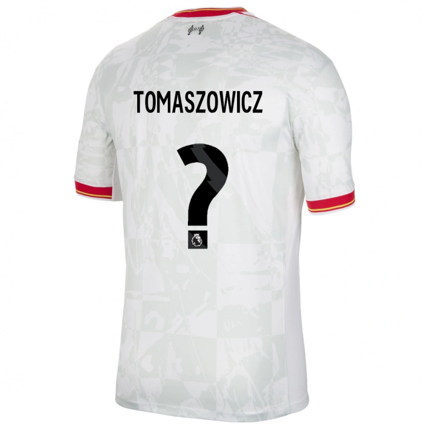 Danxen Męski Aiden Tomaszowicz #0 Biały Czerwony Czarny Trzeci Komplet Koszulka 2024/25 Koszulki Klubowe